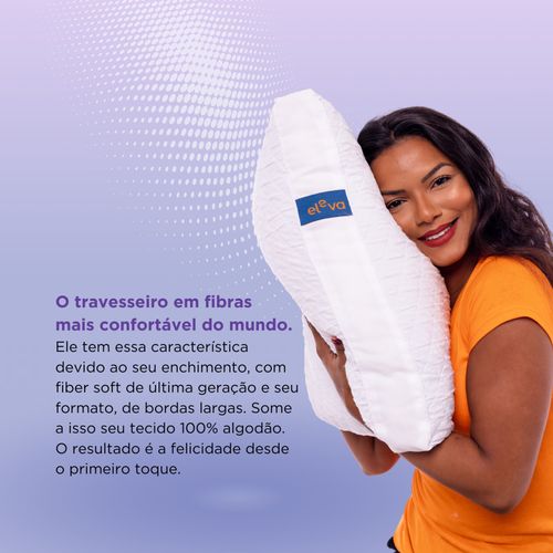 Travesseiro Eleva Radiant Fibra Neo Classic Pillow